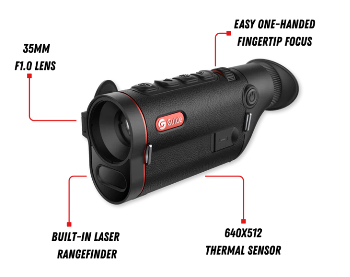 TD633 LRF Thermal Monocular 2X 640x512 35mm image 2