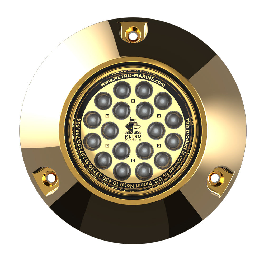 Metro Marine HighOutput Submersible Underwater Light wIntelligent Monochromatic LEDs  Aqua 90 Beam FBMR1A390