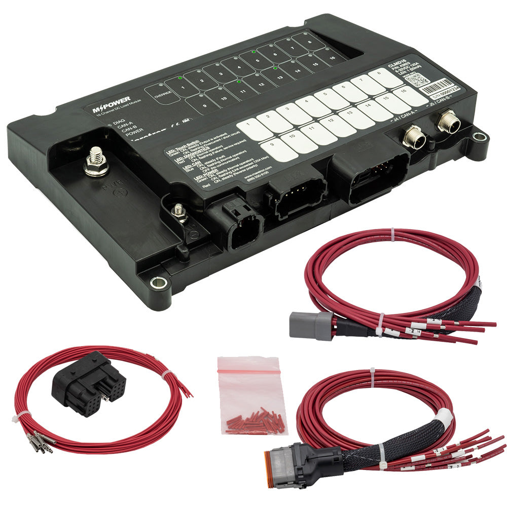 Maretron MPower 16Channel DC Load Controller Module wNMEA 2K wJ1  J2 Connectors CLMD16R