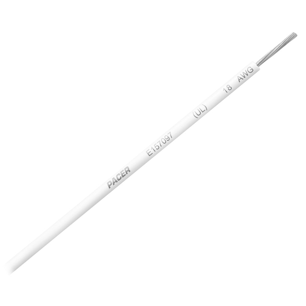 Pacer White 18 AWG UL Marine Wire  35 WUL18WH35
