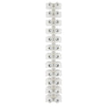Pacer 40A Euro Style Terminal Block  12 Positions  5 Pack E400125