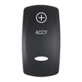Pacer Actuator  ACCY fV Series Contura Switches  Black  Laser Etched TopBottom Light EV2LEACC
