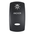 Pacer Actuator  ANCHOR fV Series Contura Switches  Black  Laser Etched TopBottom Light EV2LEANC