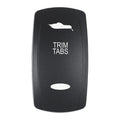 Pacer Actuator  TRIM TABS fV Series Contura Switches  Black  Laser Etched TopBottom Light EV2LETRM