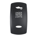 Pacer Actuator  UNDER WATER LIGHTS fV Series Contura Switches  Black  Laser Etched TopBottom Light EV2LEUW