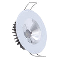 Lumitec Illusion Flush Mount LED Down Light  Spectrum RGBW  Warm White  White Housing  Chrome Reflector 117135