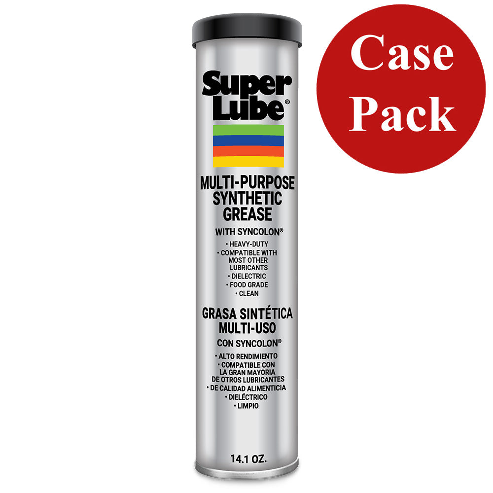 Super Lube MultiPurpose Synthetic Grease wSyncolon  141oz Cartridge Case of 12 41150CASE