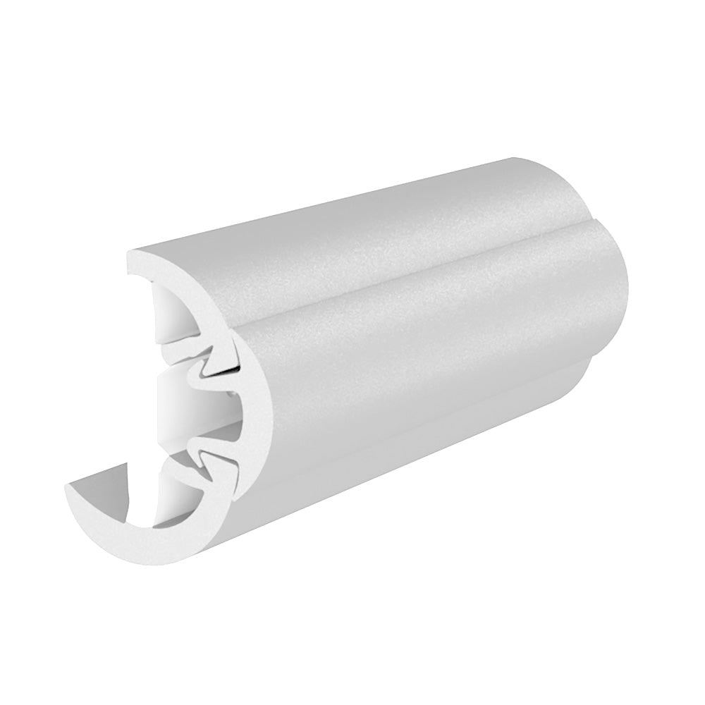 TACO SuproFlex Rub Rail Kit wFlex Vinyl Overlay Insert  158H x 78W x 60L  White wWhite Insert V119991WWK602