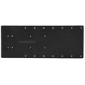 Sea Brackets 20 Straight Trolling Motor Plate  Black SEA2325BLK