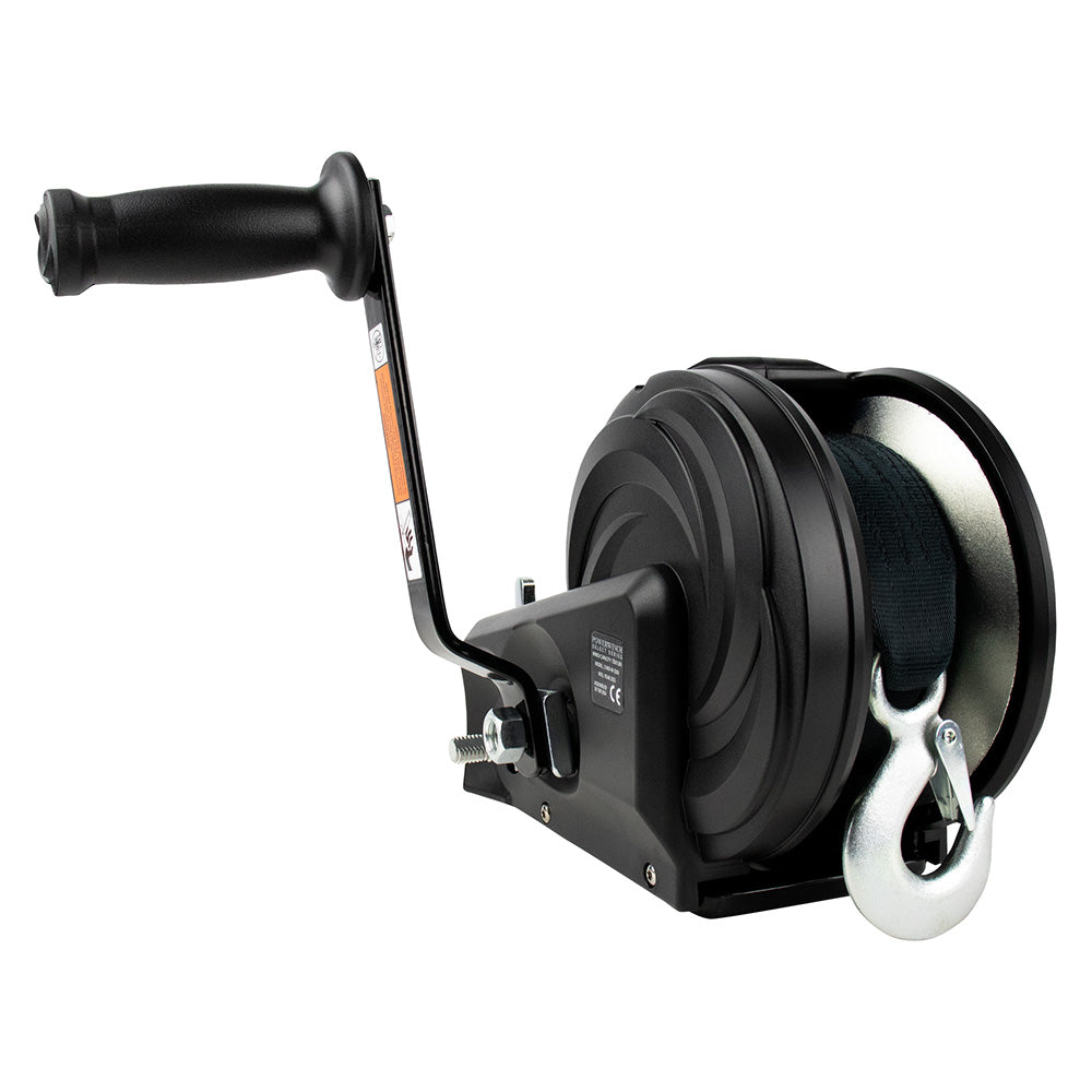 Powerwinch Select Series Winch 2000lb 2 Speed 8 Crank Arm  Carbon Black 21400W20008BR