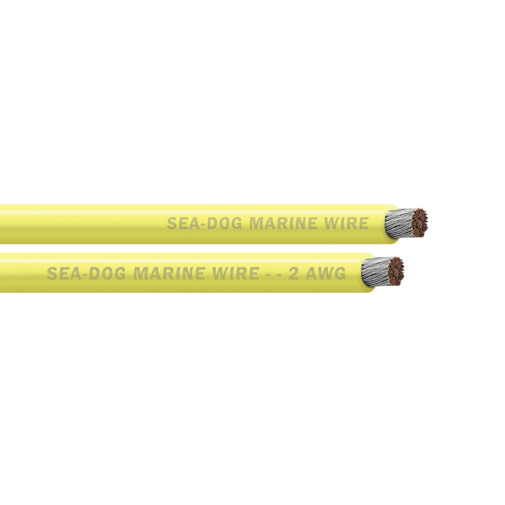SeaDog 2 AWG Yellow Battery Cable  250 8002034