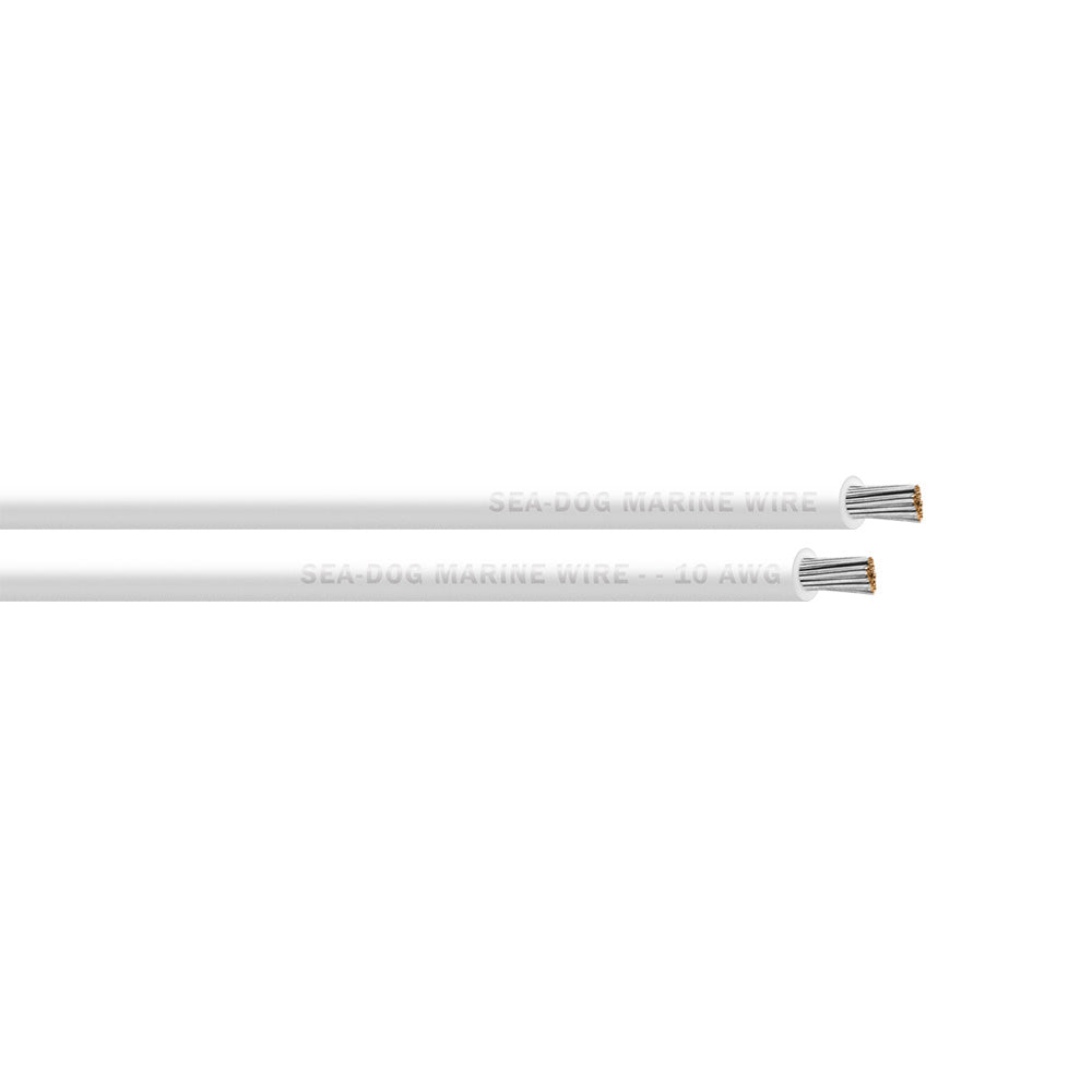 SeaDog 10 AWG White Primary Wire  500 8010057