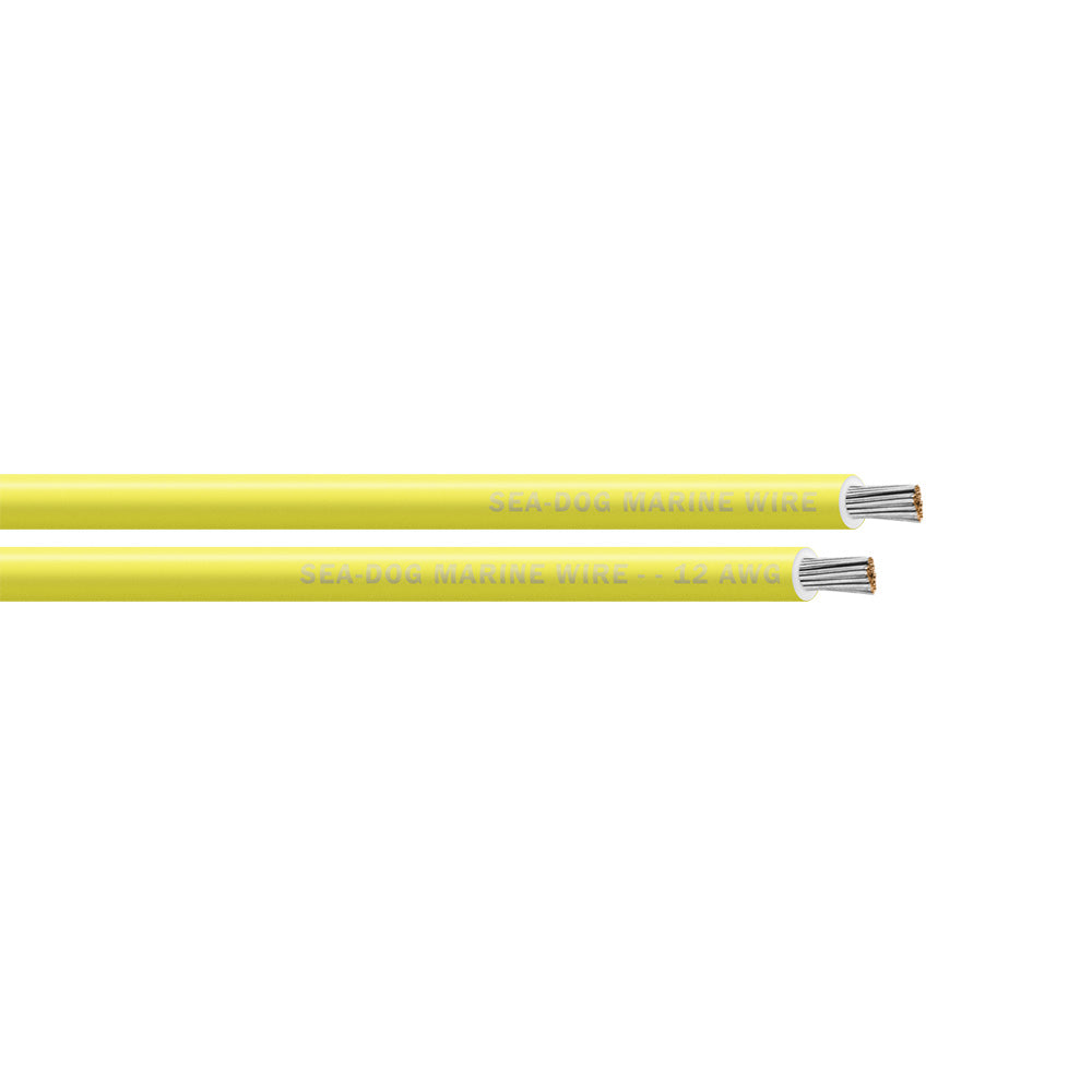 SeaDog 12 AWG Yellow Primary Wire  1000 8012039