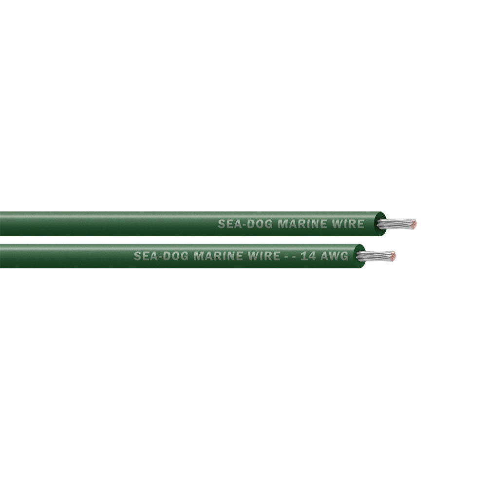SeaDog 14 AWG Green Primary Wire  250 8014044