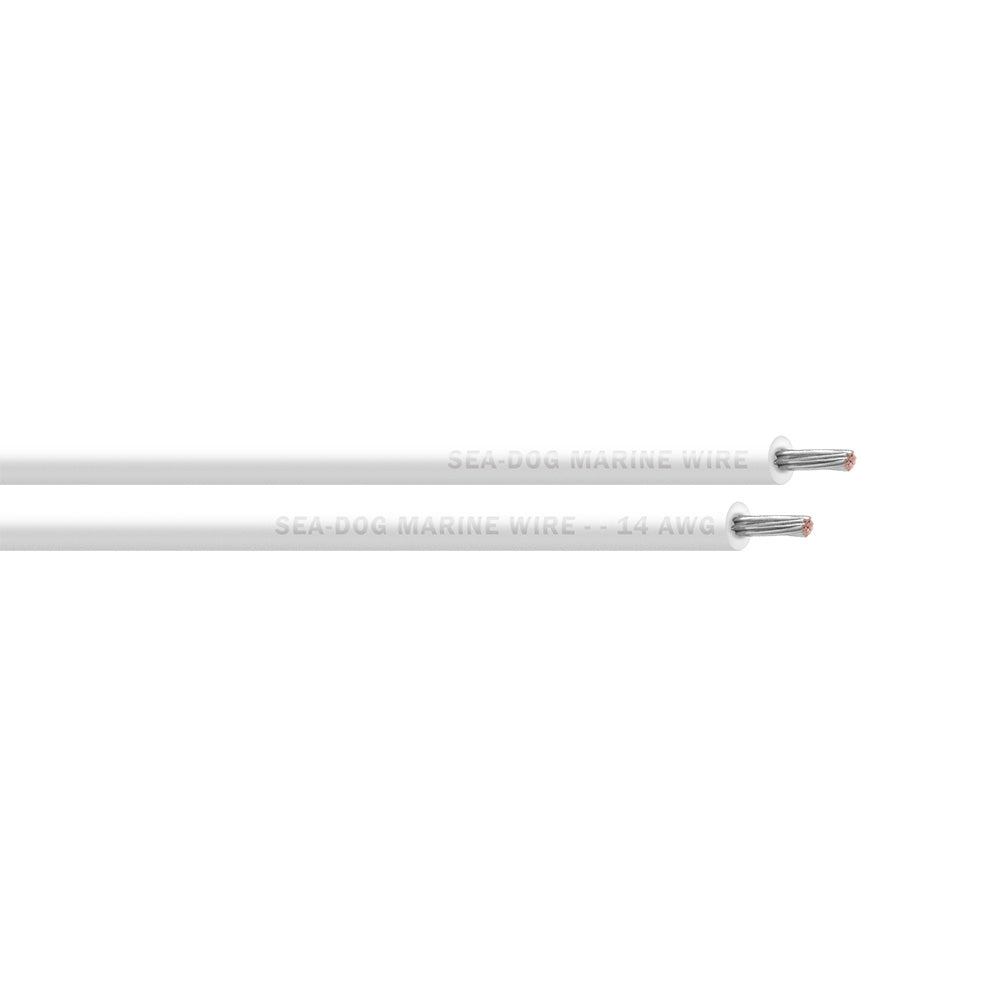 SeaDog 14 AWG White Primary Wire  500 8014057
