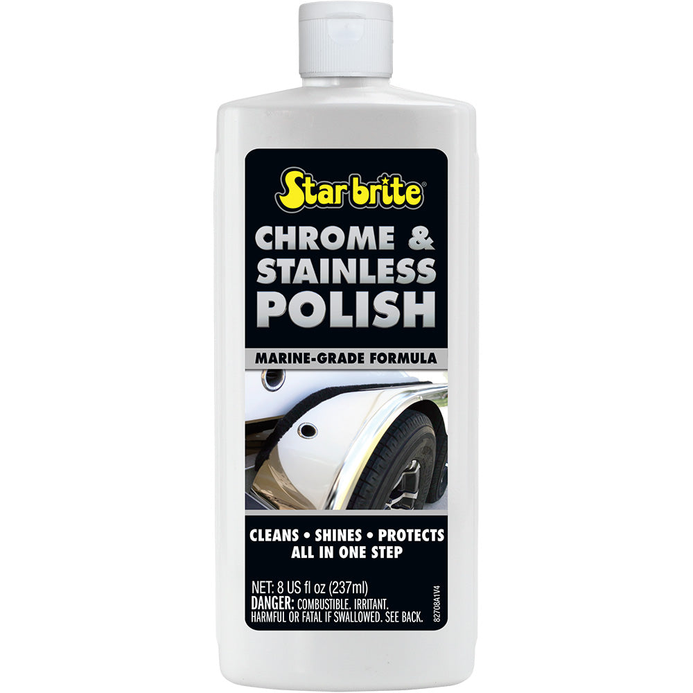 Star brite Chrome  Stainless Polish  Marine Grade Formula  8 oz 82708