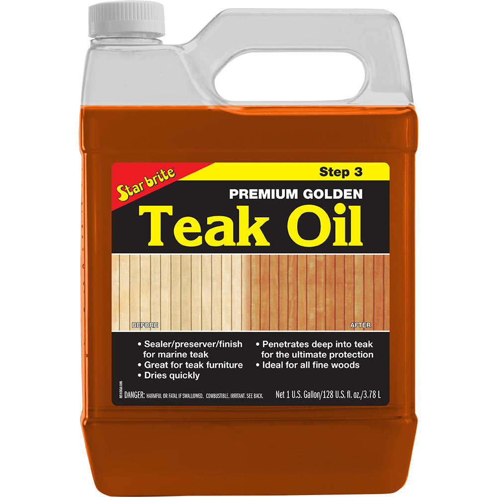 Star brite Premium Golden Teak Oil  1 Gallon 85100