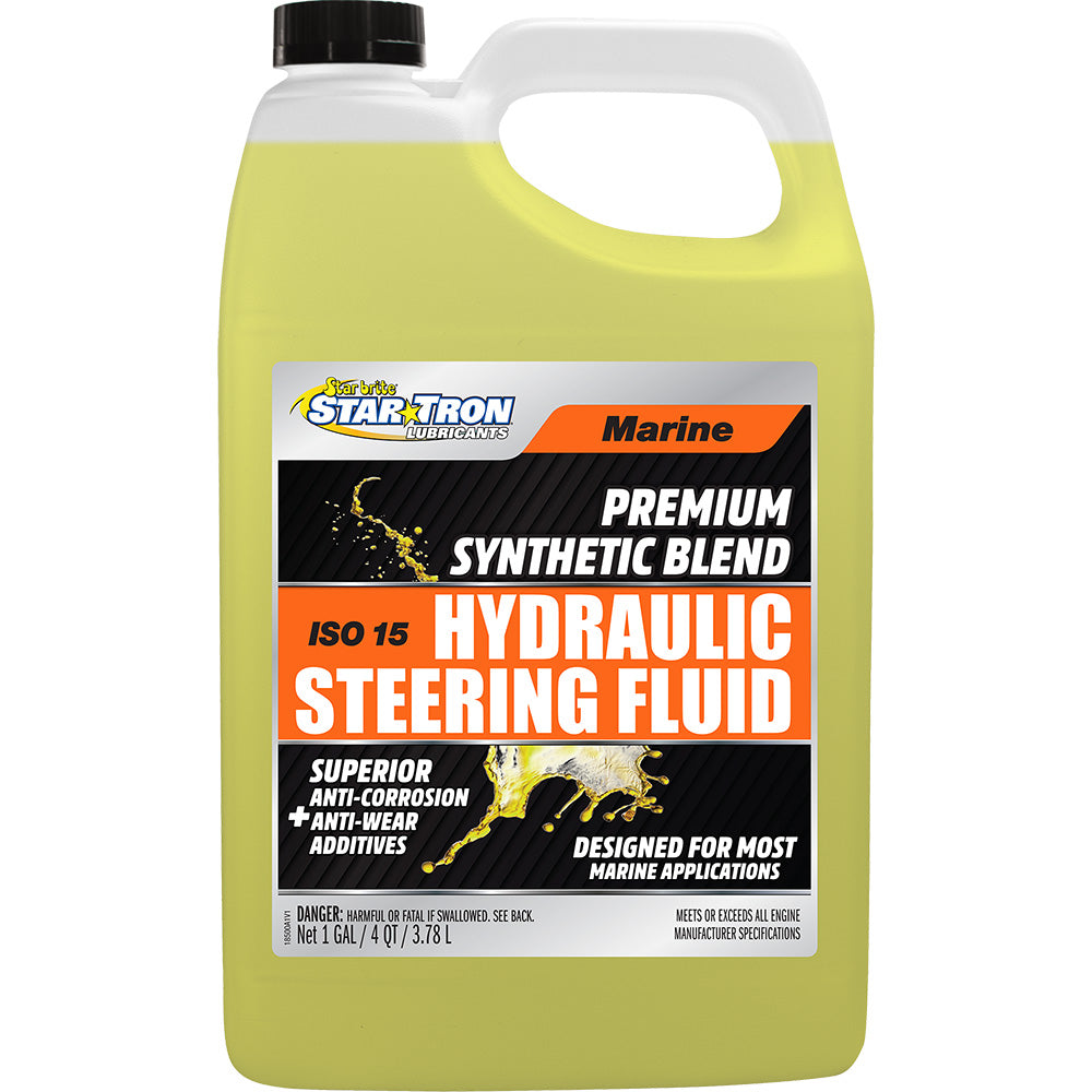 Star brite Hydraulic Steering Fluid  ISO 15 Marine Synthetic Blend  1 Gallon 18500