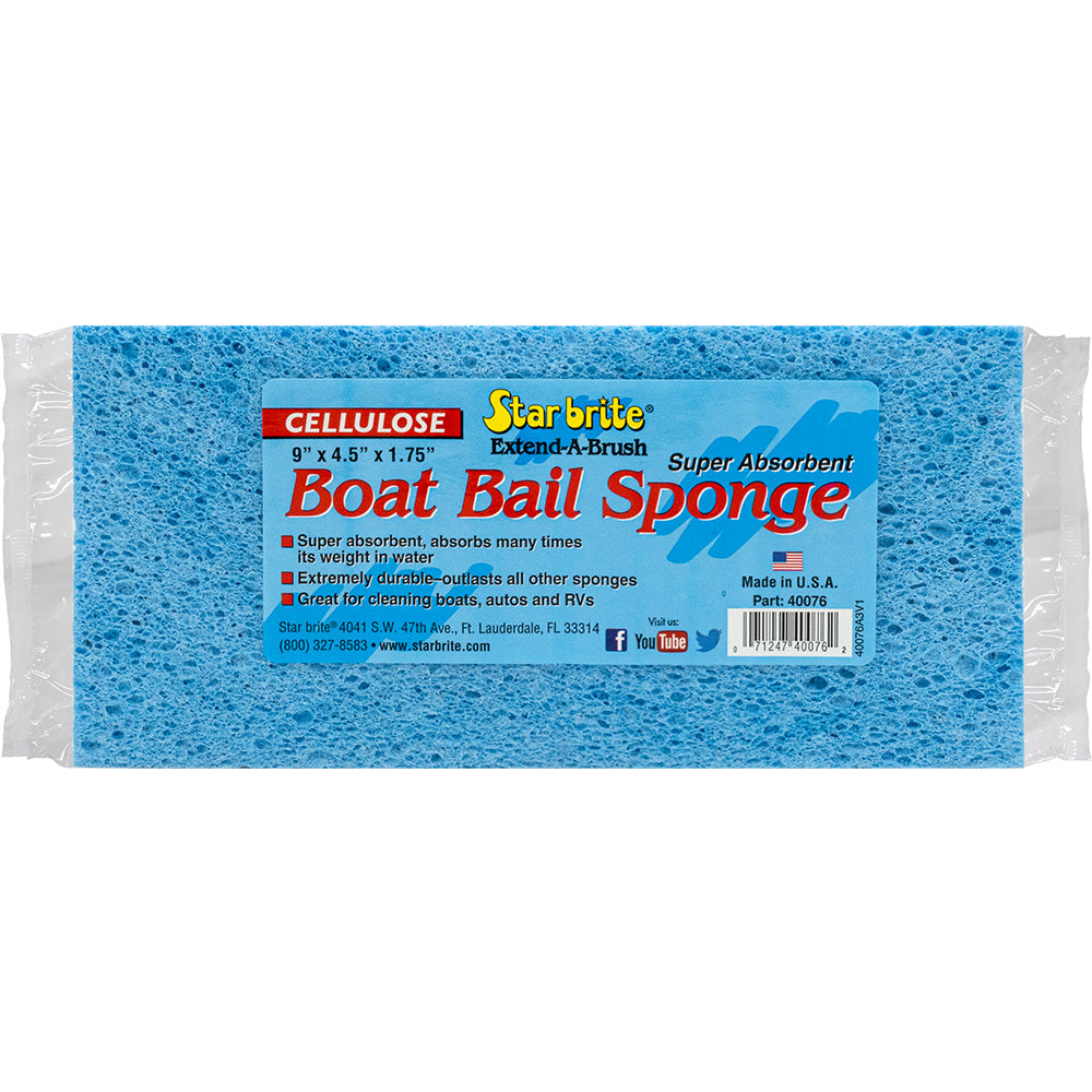 Star brite Super Absorbent Cellulose Boat Bail Sponge  9 x 45 x 175 40076