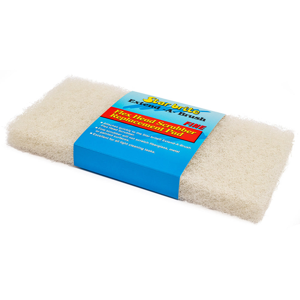 Star brite Large Scrub White Pad  Fine Texture 40125