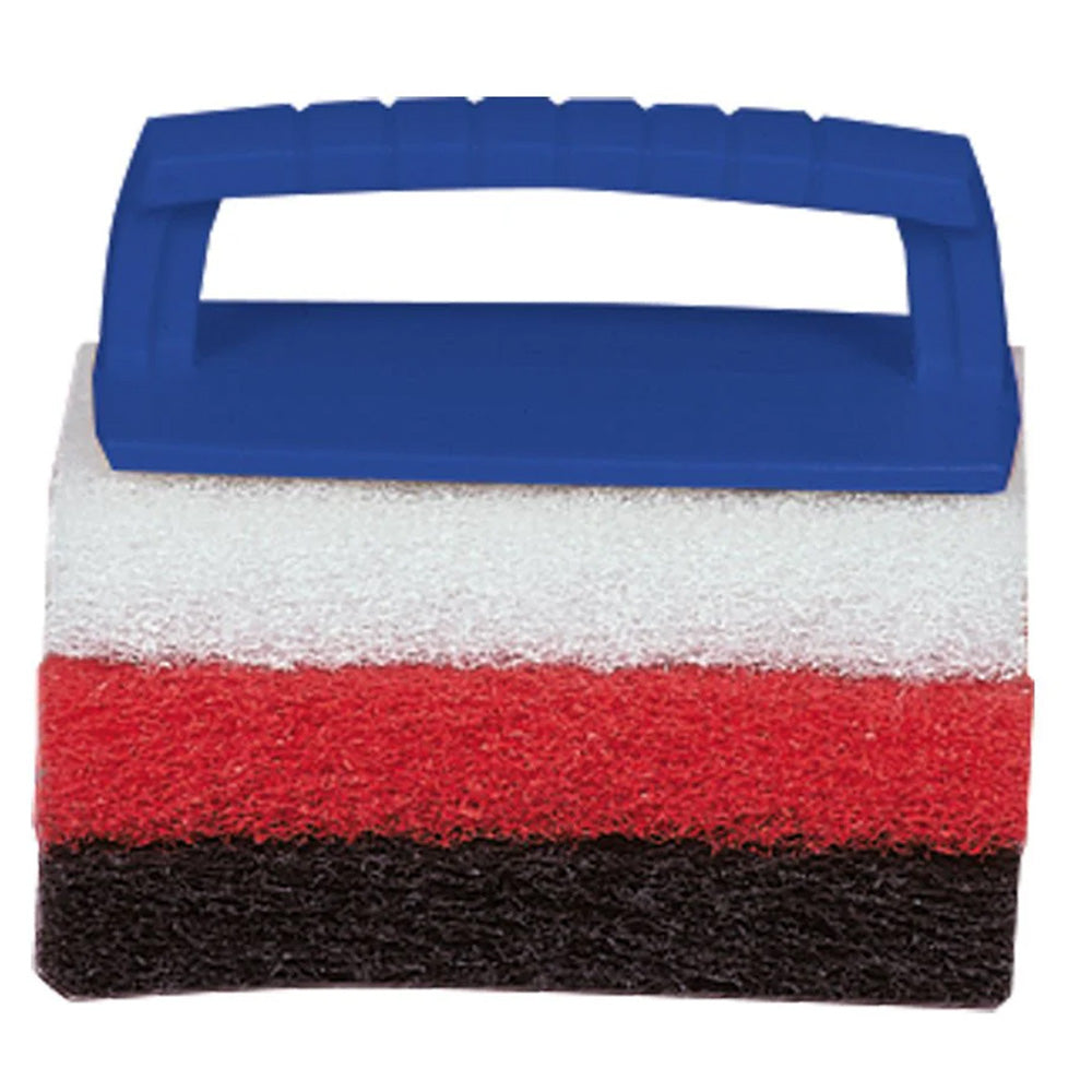 Star brite MultiTexture Scrub Pad Kit wInterchangeable Handle  3 Pads 40023