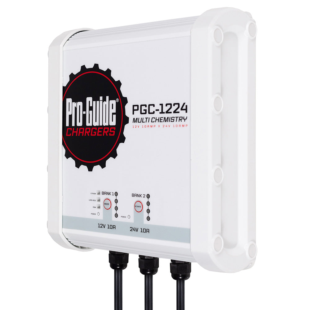 ProGuide 2 Bank OnBoard Battery Charger  1 12V  1 24V  20Amp PGC1224