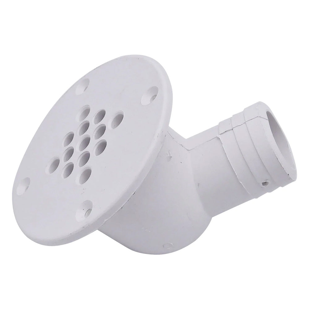 TM Marine 90Degree Cockpit Scupper Drain  White CSD92DP