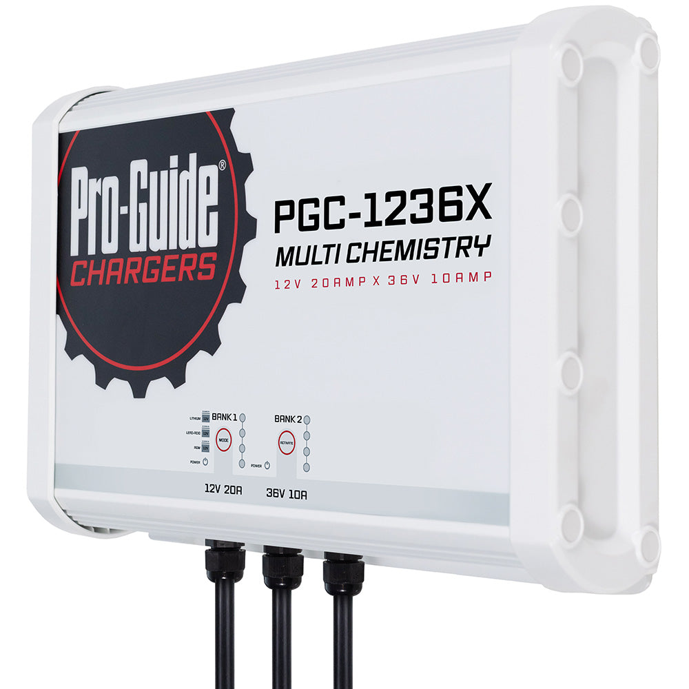 ProGuide 2 Bank OnBoard Battery Charger  1 12V  1 36V  30Amp PGC1236X
