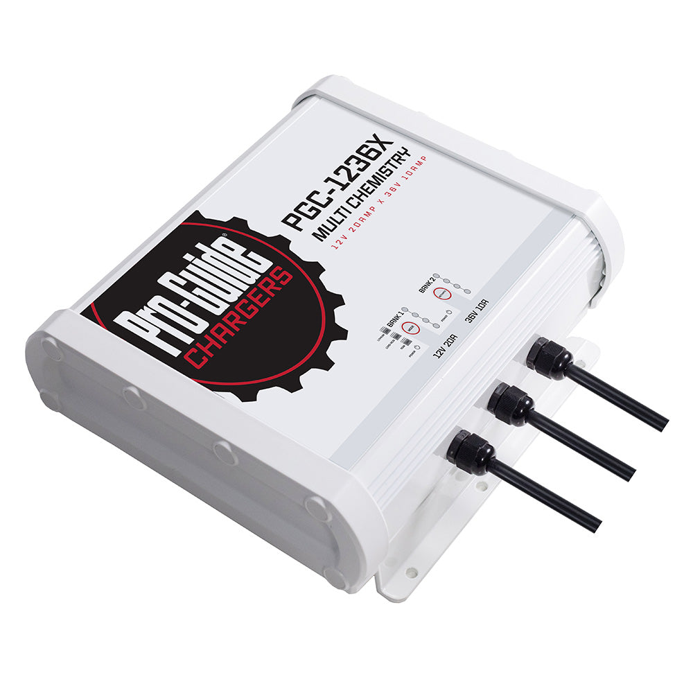ProGuide 2 Bank OnBoard Battery Charger  1 12V  1 36V  30Amp PGC1236X