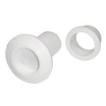 TH Marine Recessed Flapper Scupper Drains  White RFS2DP
