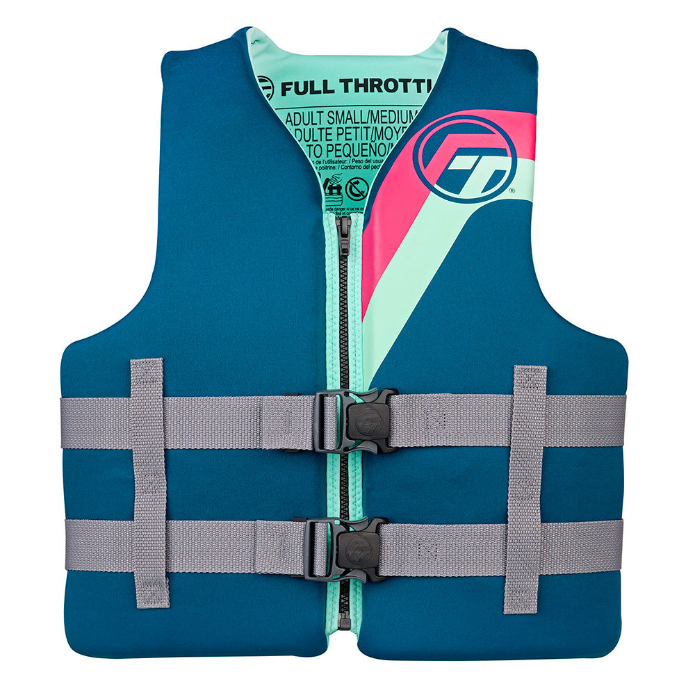 Full Throttle Adult RapidDry Life Jacket  LXL  Aqua 14210050505027