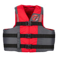 Full Throttle Adult Nylon Life Jacket  2X4X  BlackRed 11220010008026