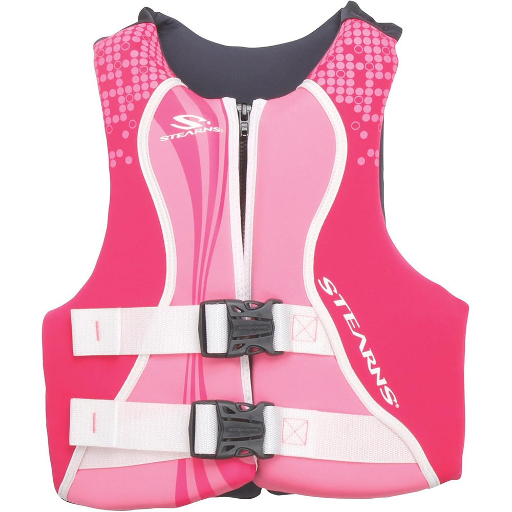 Stearns Youth Hydroprene Life Vest  Type III  PinkHot Pink  5090lbs 2000036923