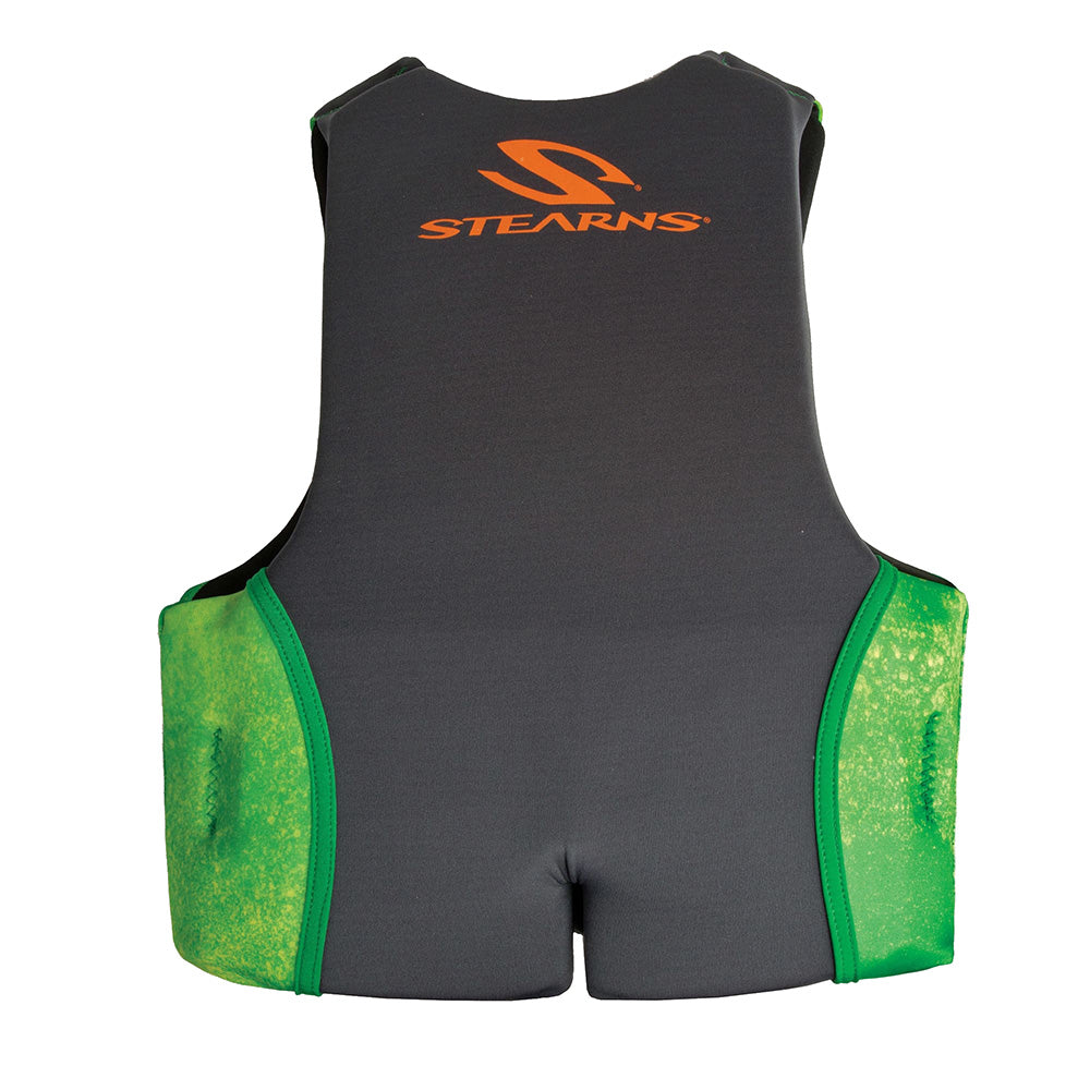 Stearns Youth Hydroprene Life Vest  Type III  Green  5090lbs 2000037956