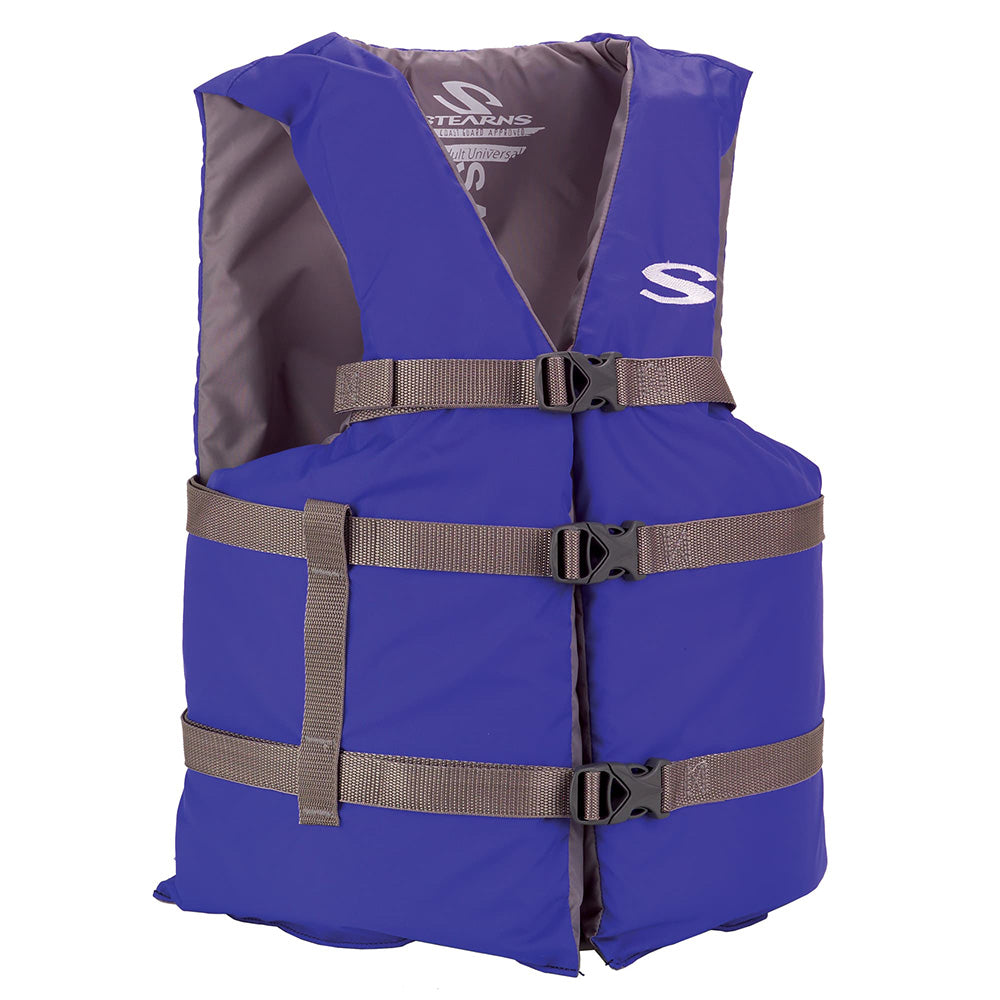 Stearns Adult Life Vest USCG Approved Type III PFD  Blue  Oversize Fit 2158931