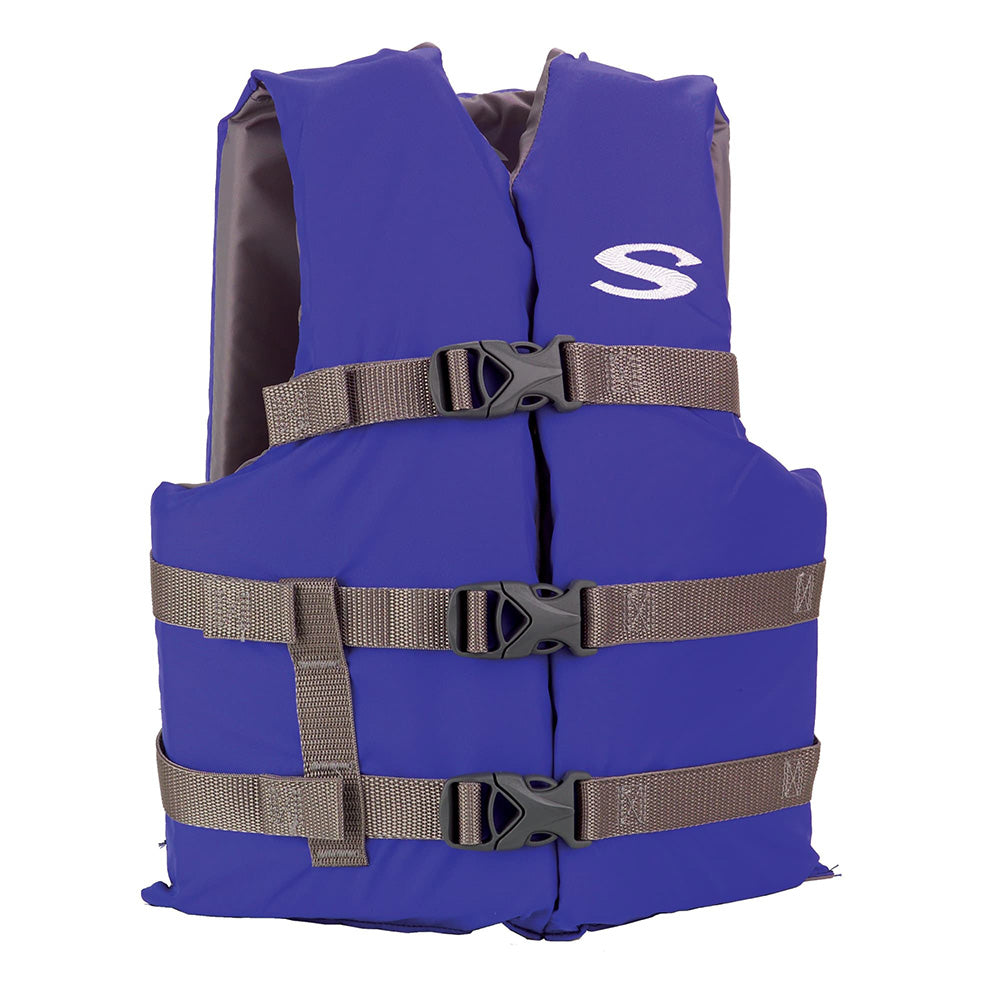 Stearns Adult Life Vest USCG Approved Type III PFD  Blue  Standard Fit 2158937