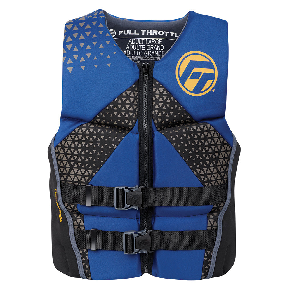 Full Throttle Mens RapidDry FlexBack Life Jacket  XL  BlueBlack 14250050005026