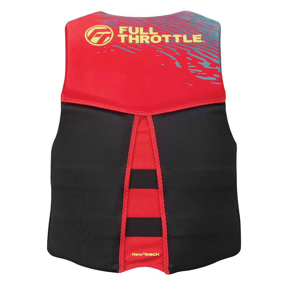 Full Throttle Mens RapidDry FlexBack Life Jacket  M  RedBlack 14250010003026
