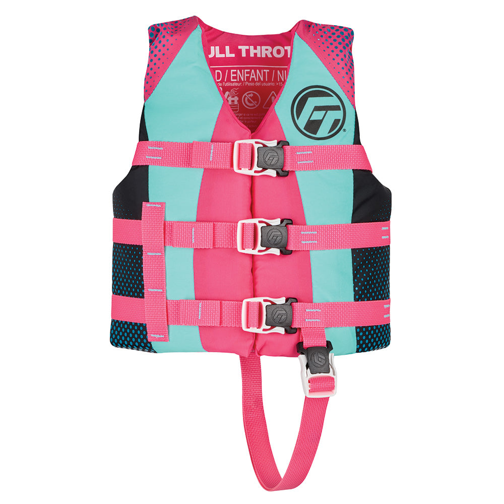 Full Throttle Nylon Life Jacket  Child  Pink 11220010500126