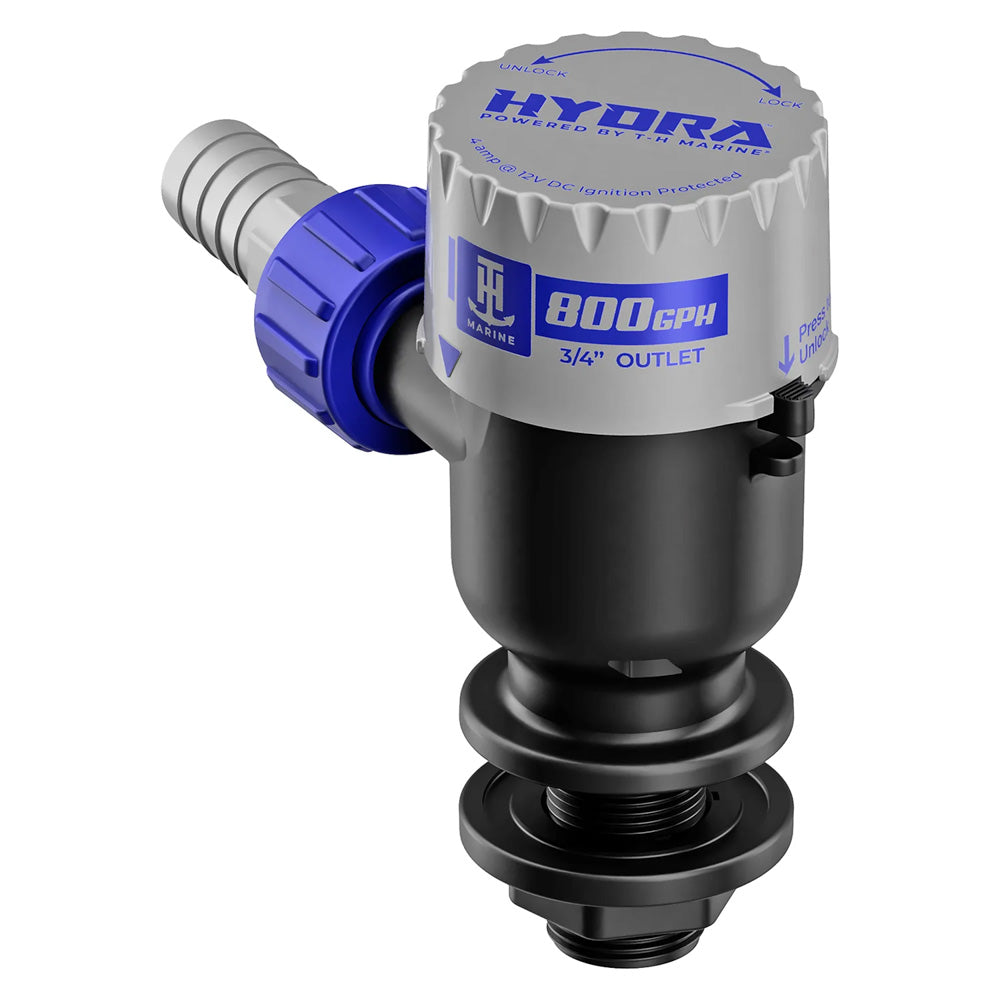 TH Marine HYDRA Livewell Pump  800 GPH  12V  Short Nozzle PMPLWS8DP