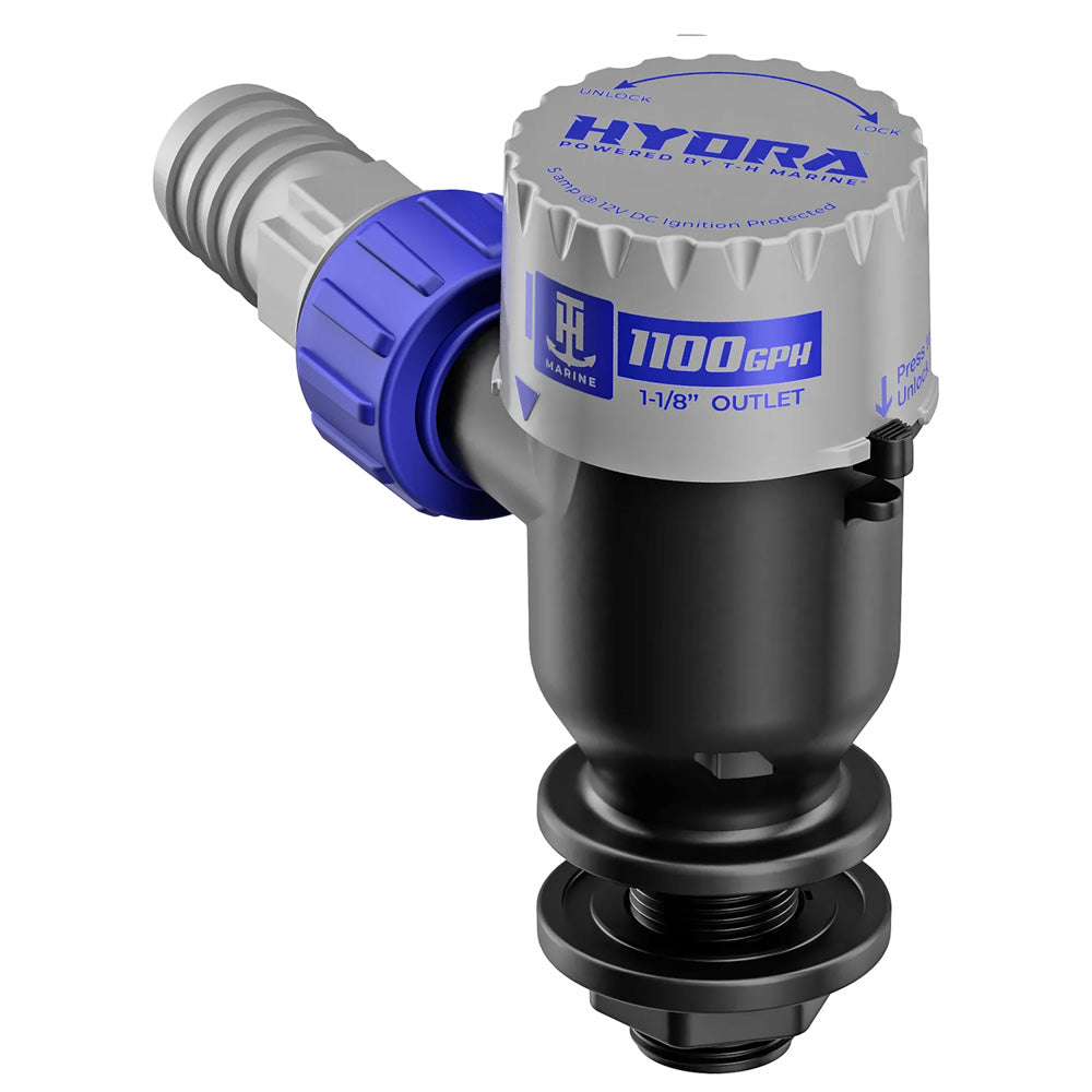 TH Marine HYDRA Livewell Pump  1100 GPH  12V  Short Nozzle PMPLWS11DP