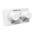 Flushmaster Flush Port Reroute Dual Outlet  White Acrylic Plate  Horizontal  12 Barb SMQCR2WH12
