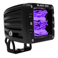 Black Oak 2 Ultraviolet LED Pod Light  Flood Optics  Pro Series 30  12W 2FUVPOD