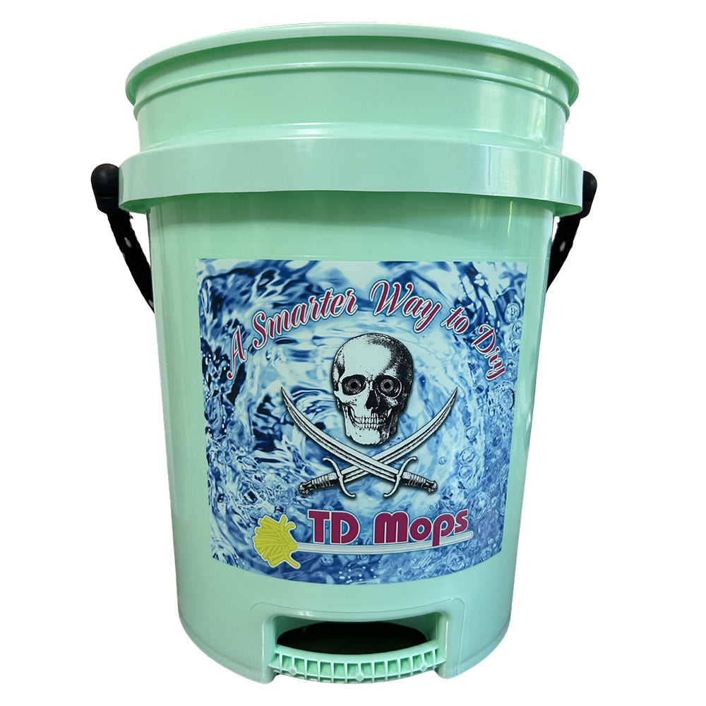 TD Mop TD Grip Bucket  Teal Green  5 Gallon GREENGRIP