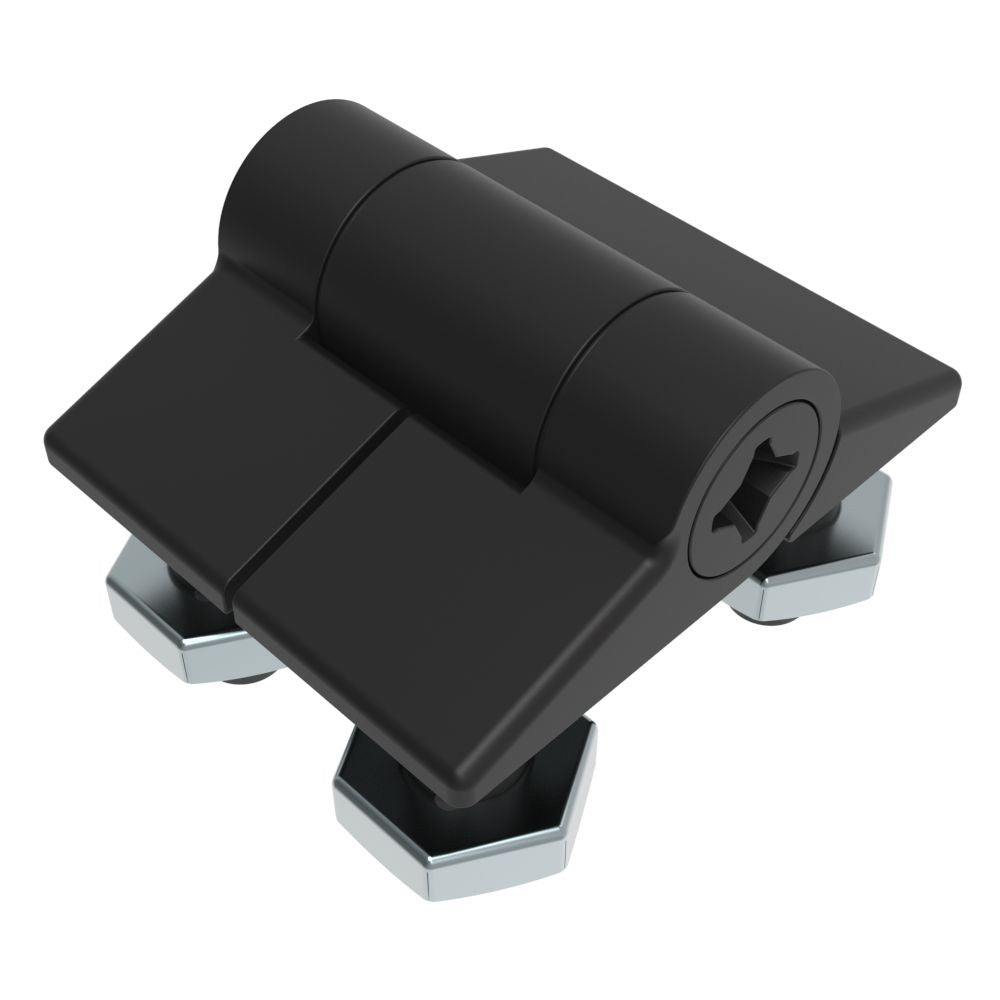 Southco Adjustable Torque Hinge Symmetric Torque Small Size Acetal Copolymer Natural Black E61010120