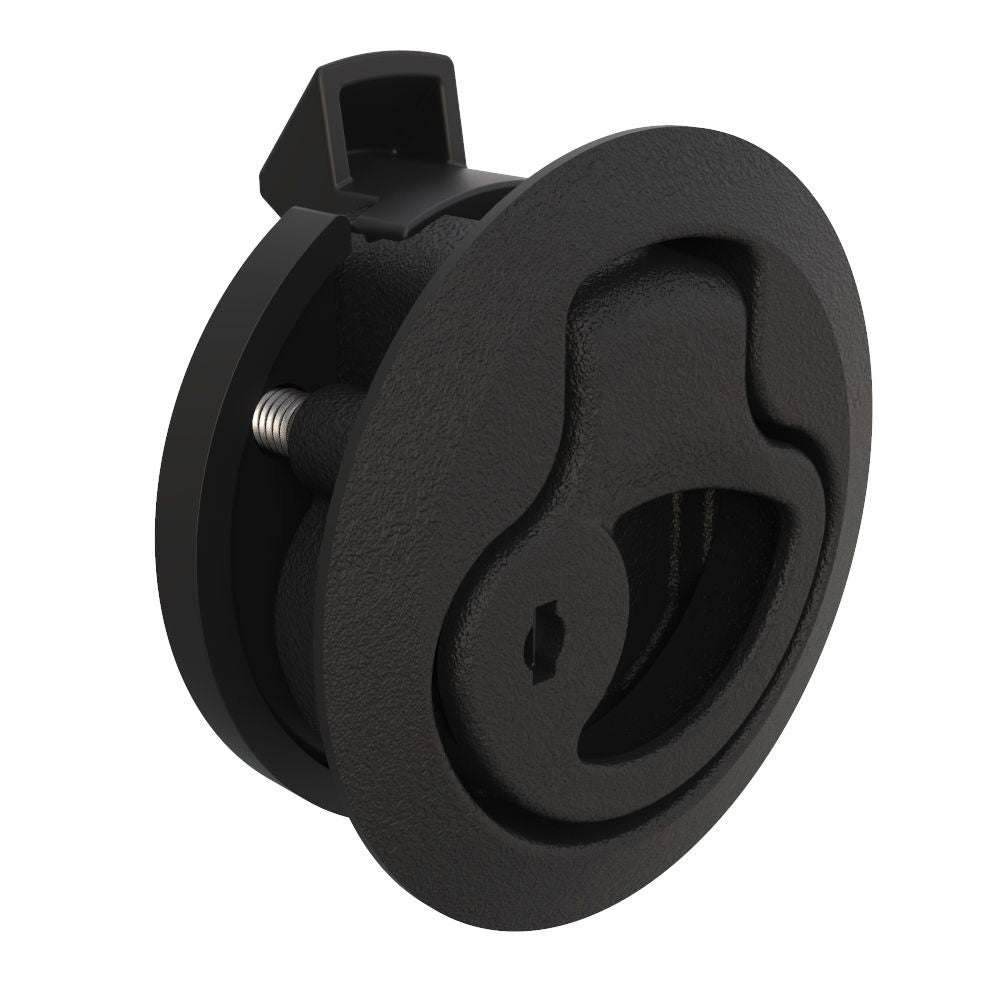 Southco PushtoClose Latch Medium Size Key Locking 17  22mm Grip Plastic Natural  Black M144