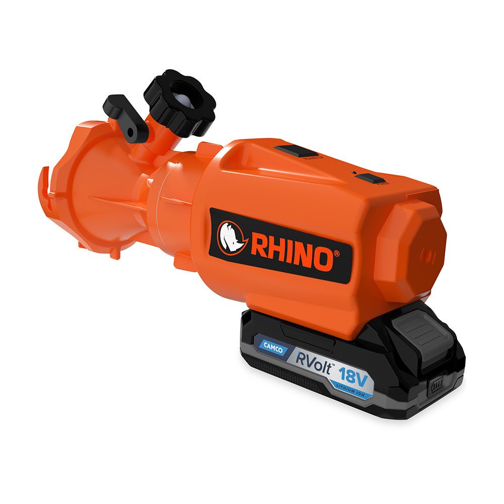 Camco Rhino 18V LithiumIon RV Sewage Macerator Pump System 39030