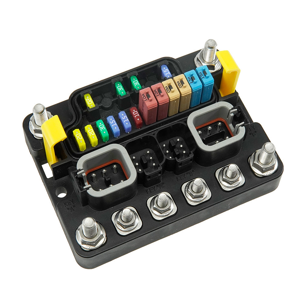Egis MT Series 12Position Sealed Fuse Block wGround Busbar 3412