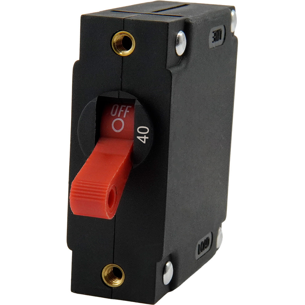 Egis A Series Red Toggle Panel Mount Circuit Breaker  Single Pole 40A 322140