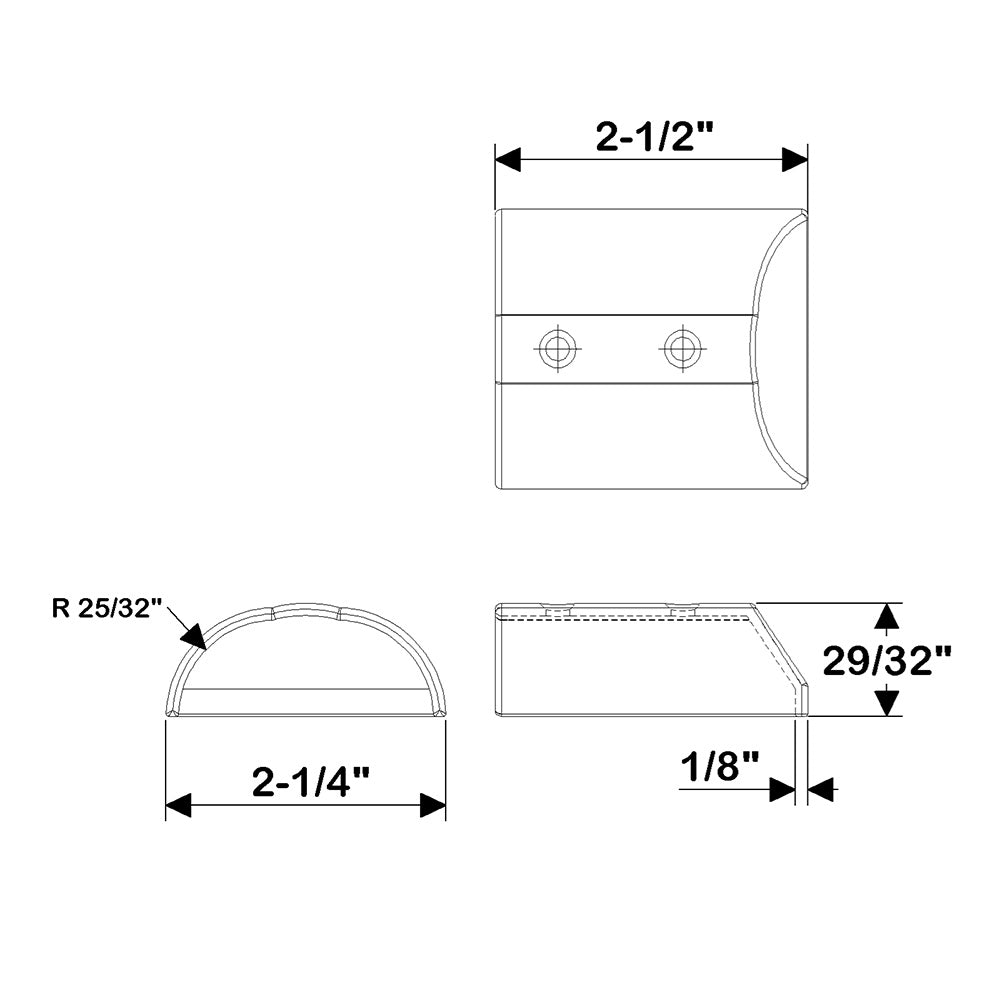 TACO SuproFlex Medium Stainless Steel End Cap F160272
